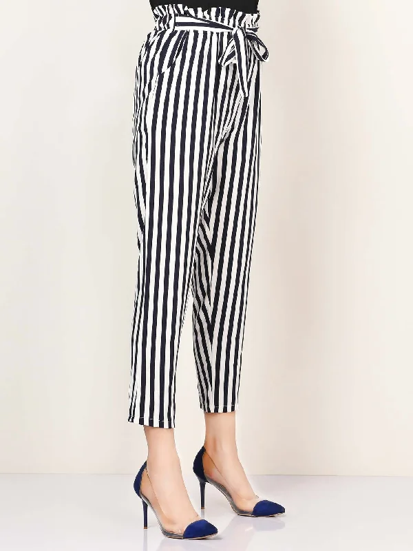 Striped Tie Knot Pants