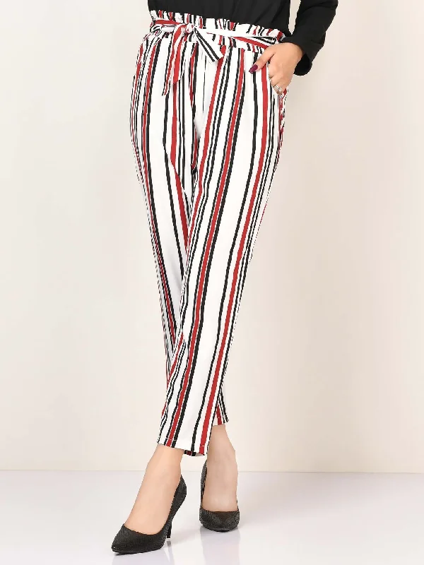 Striped Tie Knot Pants