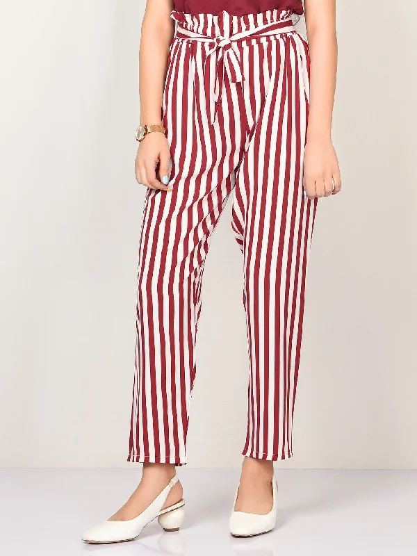 Striped Tie Knot Pants