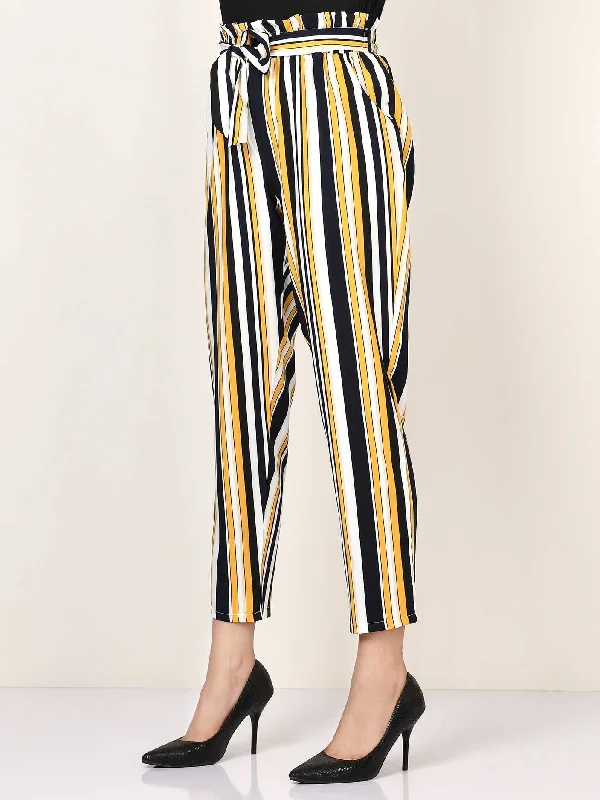 Striped Tie Knot Pants