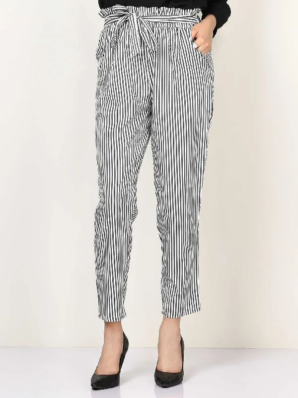 Striped Tie Knot Pants