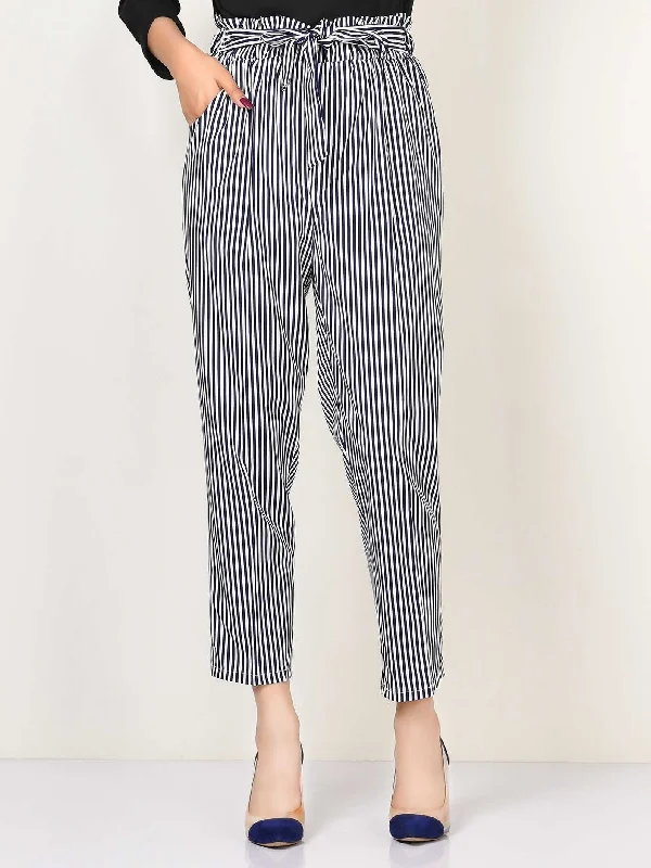 Striped Tie Knot Pants