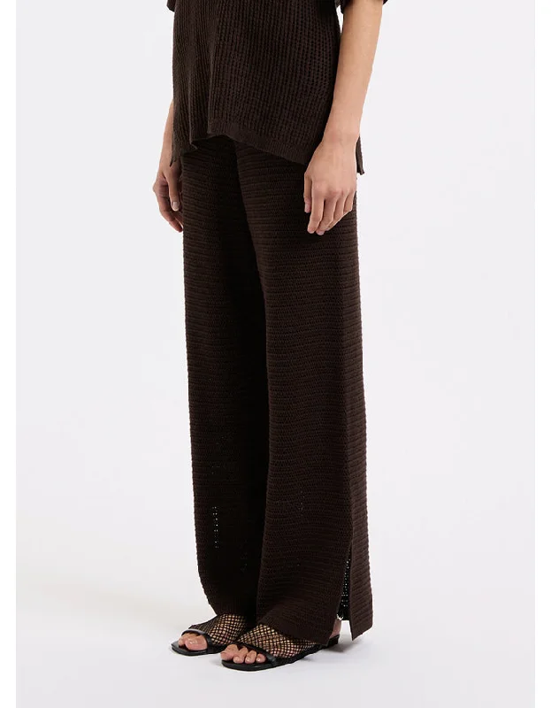 Willow Crochet Pant Espresso