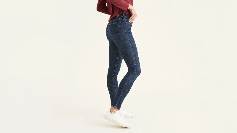 Women's Mid-Rise Skinny Jean Cut Pants