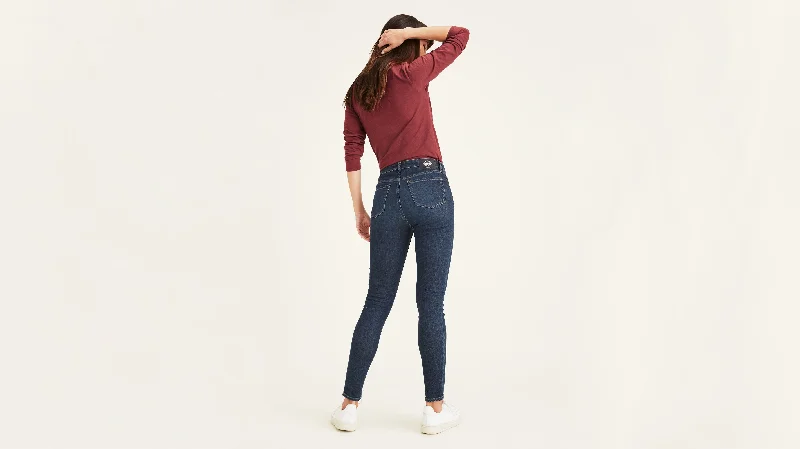 Women's Mid-Rise Skinny Jean Cut Pants