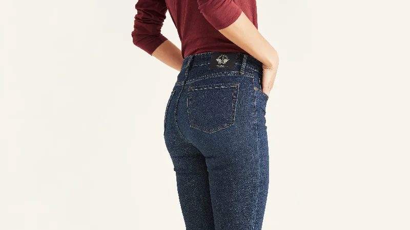 Women's Mid-Rise Skinny Jean Cut Pants