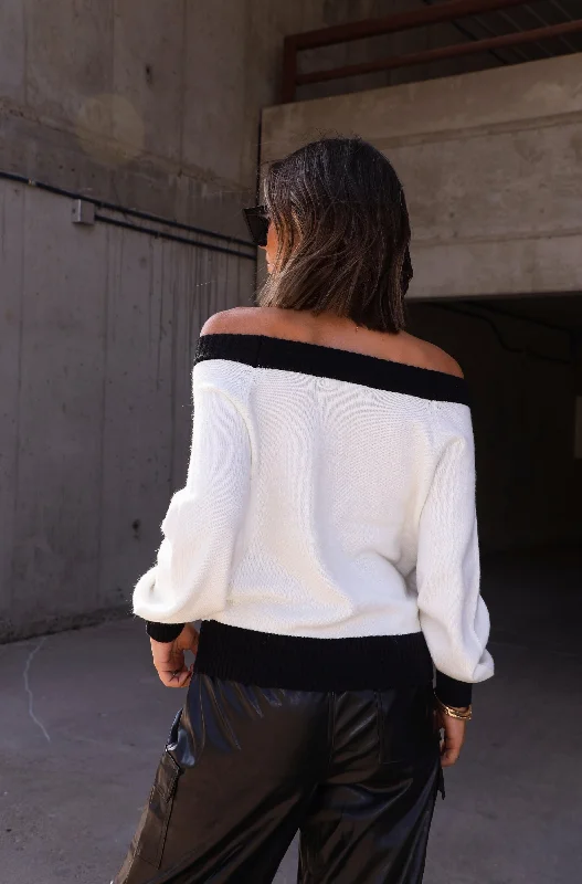 Classy Contrast Sweater