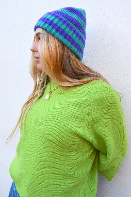 ICHI Boston Parrot Green Pullover