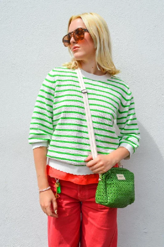 Numph Nicole Classic Green Pullover