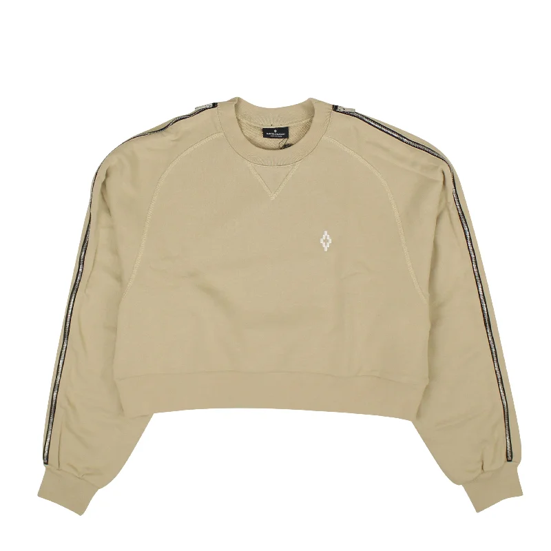 Beige ATMOSPHERA OPEN SIDE CREWNECK