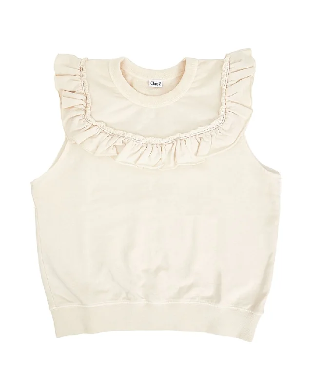 Clare V. Charlotte Sweatshirt Vest