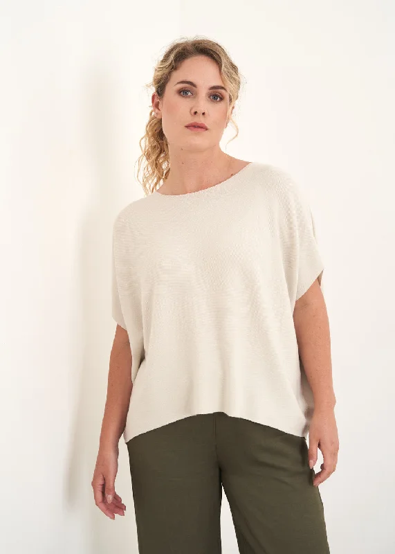 COSIMA SLEEVELESS SWEATER - OATMEAL