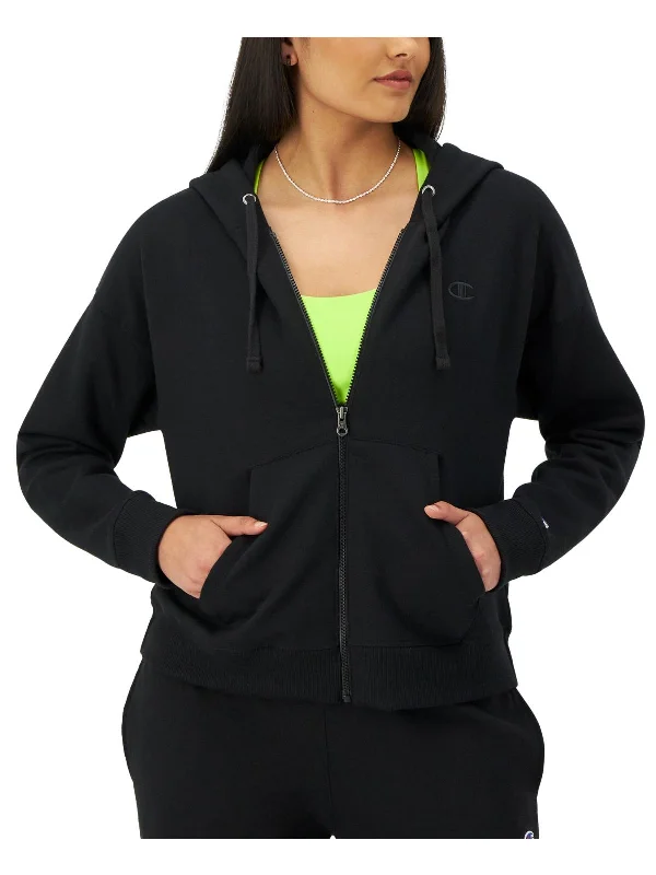 Womens Fleece Comfy Zip Hoodie