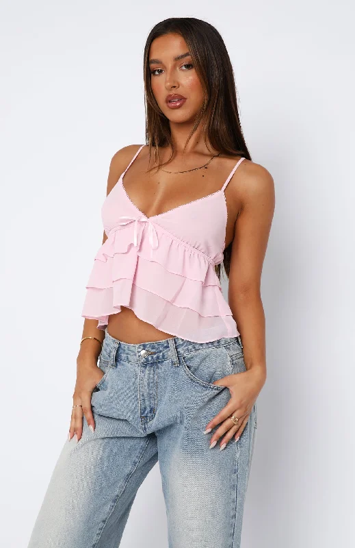 Chase Dreams Top Baby Pink