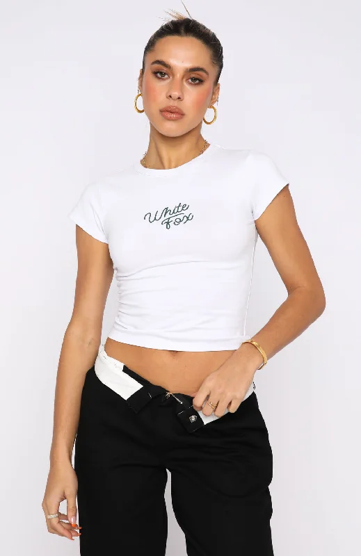 My Only Wish Baby Tee White