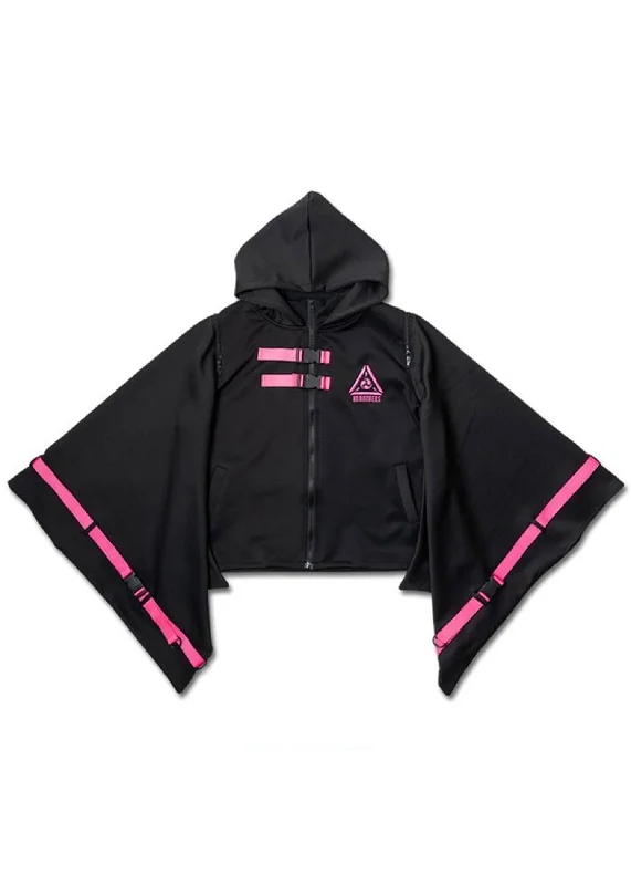 Uzurai Cyberpunk Tech Kimono Black Pink Jacket