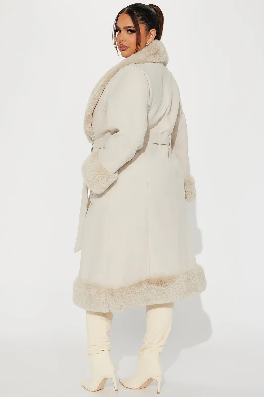 Amber Trench Coat - Taupe