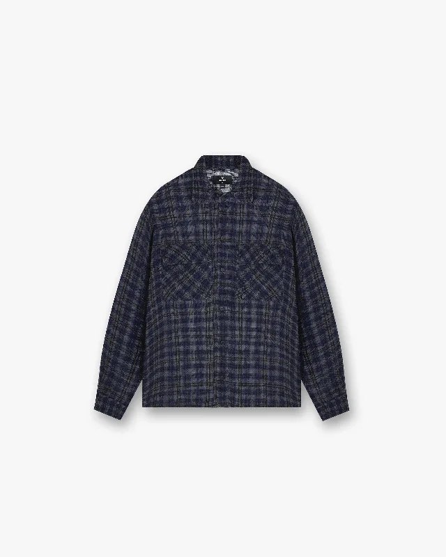 Check Flannel Shirt - Blue Check