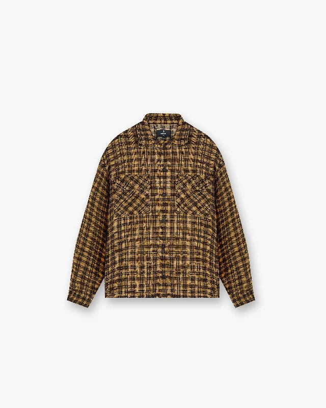 Check Flannel Shirt - Yellow Check