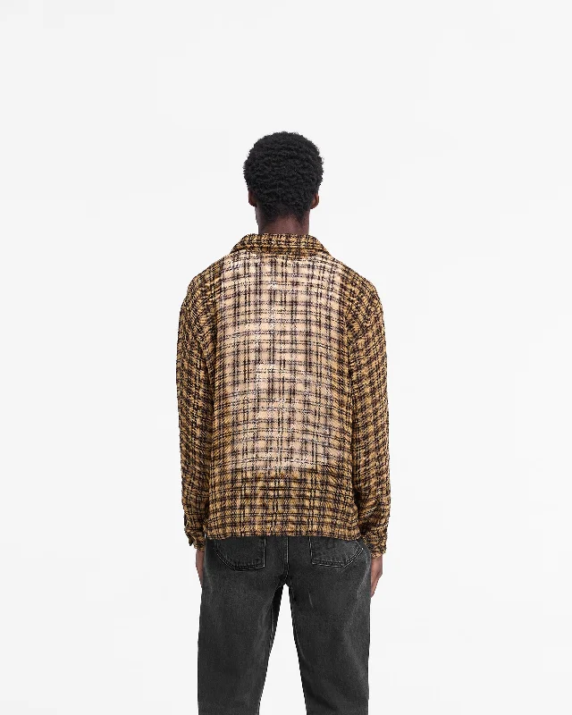 Check Flannel Shirt - Yellow Check