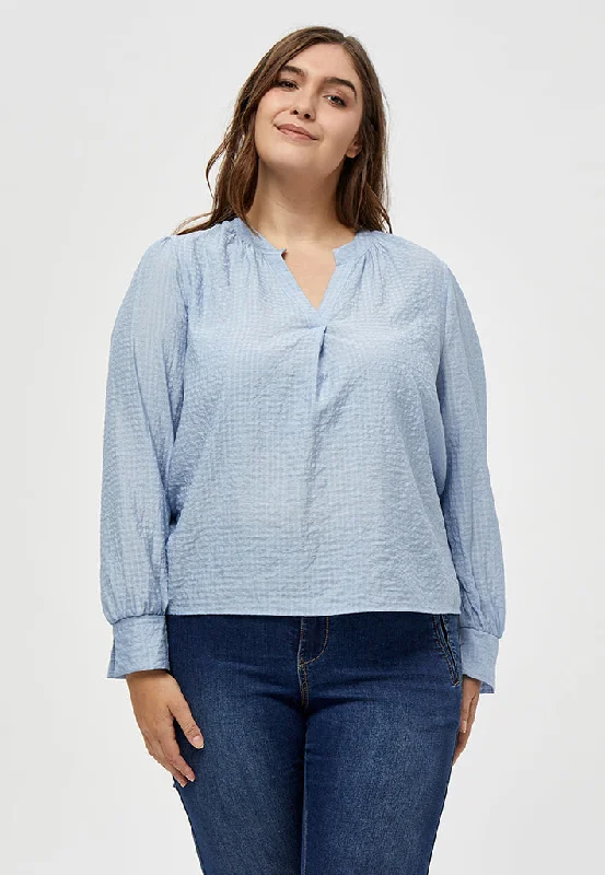 Clara Blouse Curve - DUSK BLUE