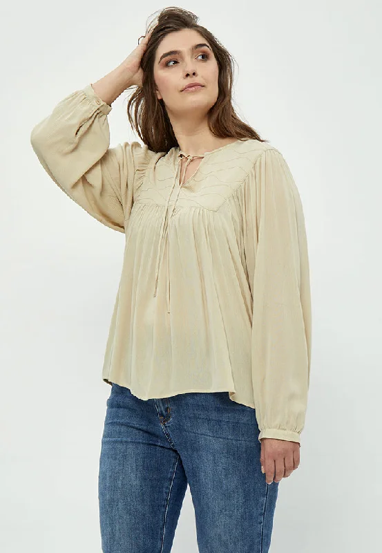 Danea Blouse Curve - Feather Gray