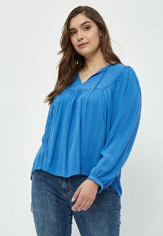 Danea Blouse Curve - Marina Blue