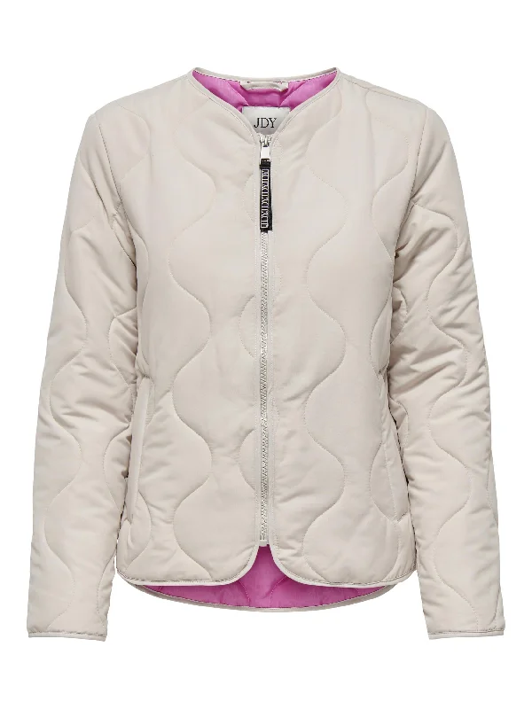 JDY Ladies Ella Quilted Jacket-MOONBEAM