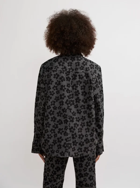 Missy Grey Floral Overshirt