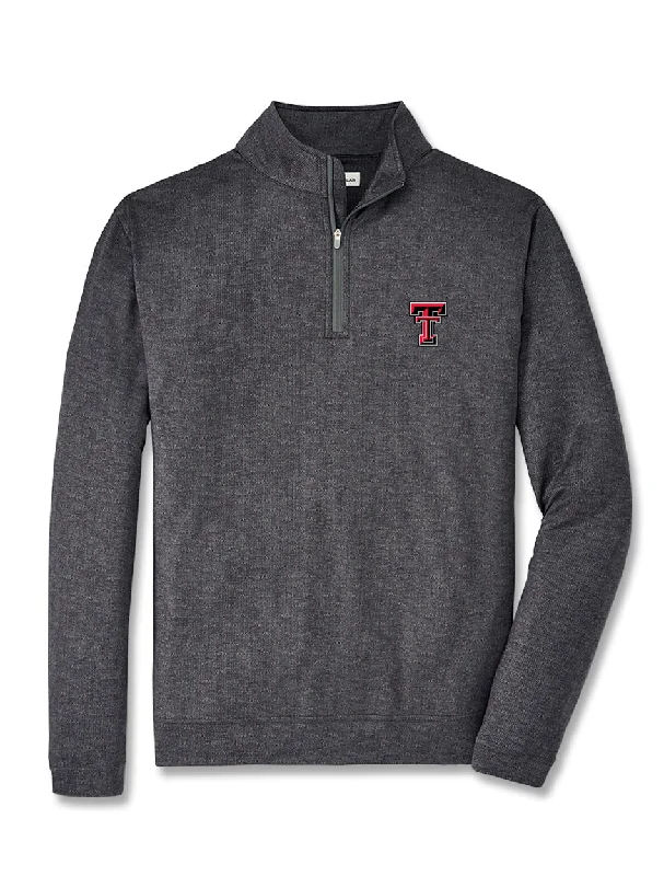 Peter Millar Texas Tech Double T Perth Stretch ""Stitch"" Performance Quarter Zip