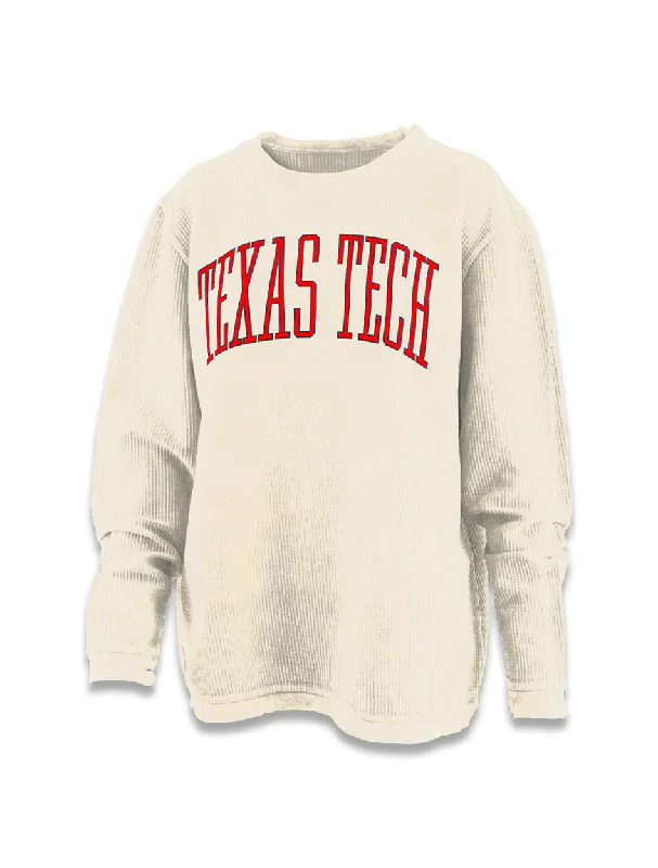 Pressbox Texas Tech Red Raiders ""Bell Lap"" Corduroy Long Sleeve Tee