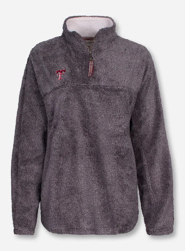 Pressbox Texas Tech ""Shaggy"" Grey Quarter Zip