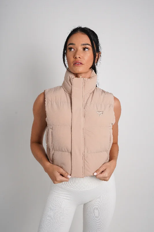 Puffer Vest - Latte