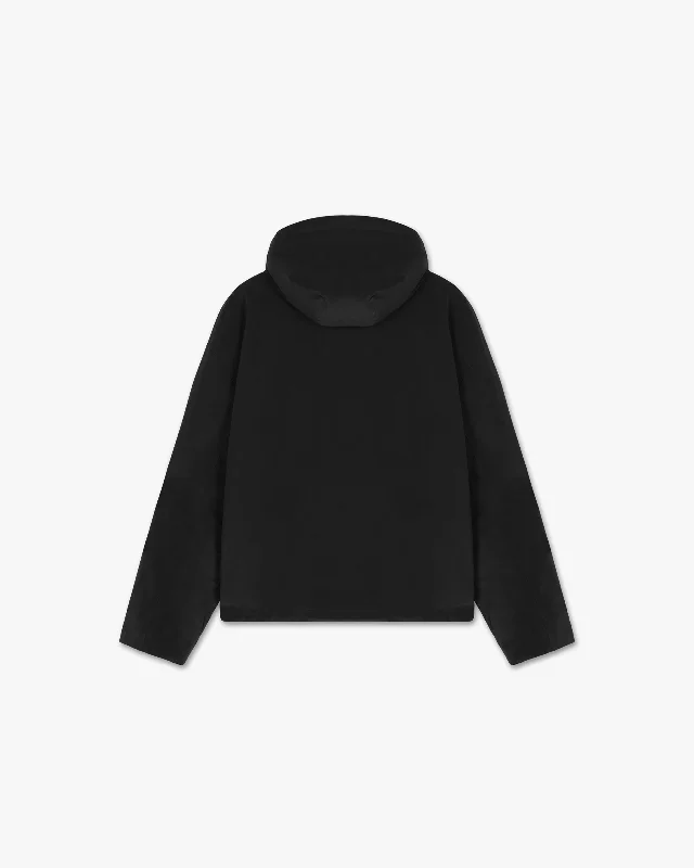 Represent Owners Club Hooded Pullover Jacket - Black