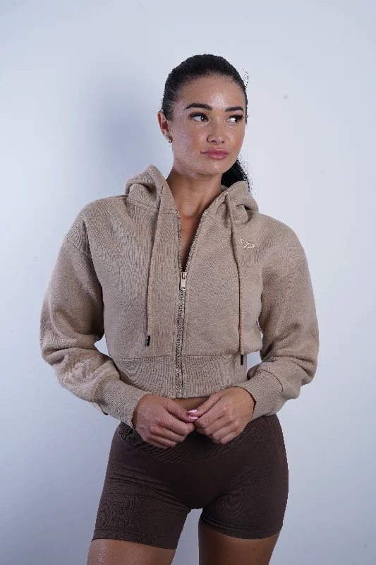 Series 2 Cropped Jacket - Beige