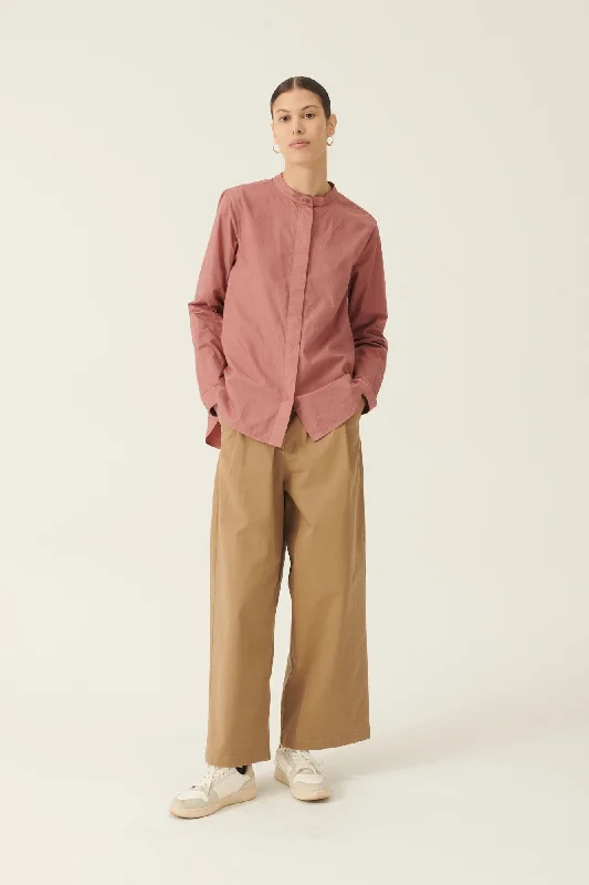 SOFIE GARMENT DYED POPLIN - WITHERED ROSE