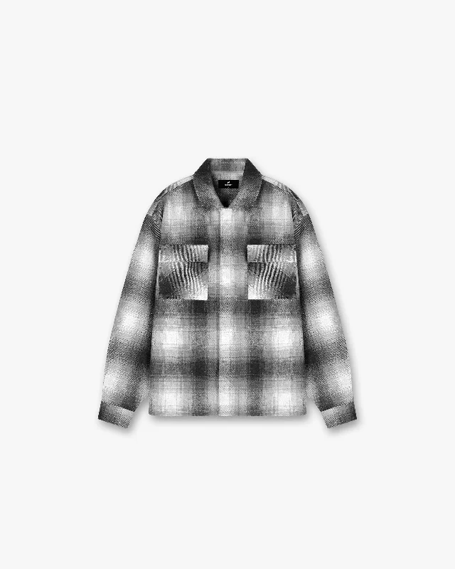 Spirits Of Summer Flannel Shirt - Black White