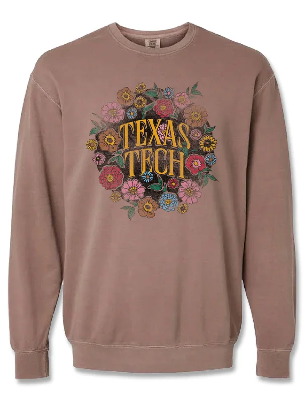 Texas Tech ""Buy Myself Flowers"" Crew Neck Sweatshirt