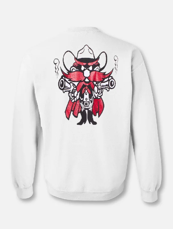 Texas Tech Red Raiders Double T Glitter Raider Red Crewneck Sweatshirt