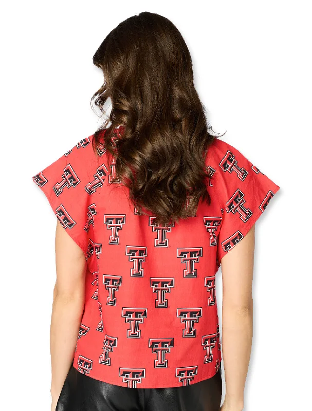 Texas Tech Stewart Simmons ""The Poplin"" Women's Blouse