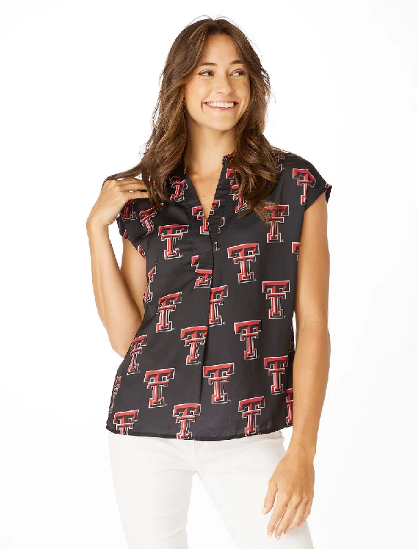 Texas Tech Stewart Simmons ""The V-Neck"" Women's Blouse