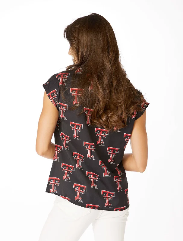 Texas Tech Stewart Simmons ""The V-Neck"" Women's Blouse