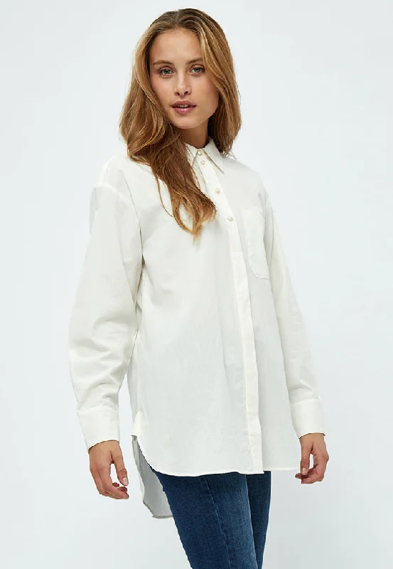 Thelma Pearl Shirt - Gardenia