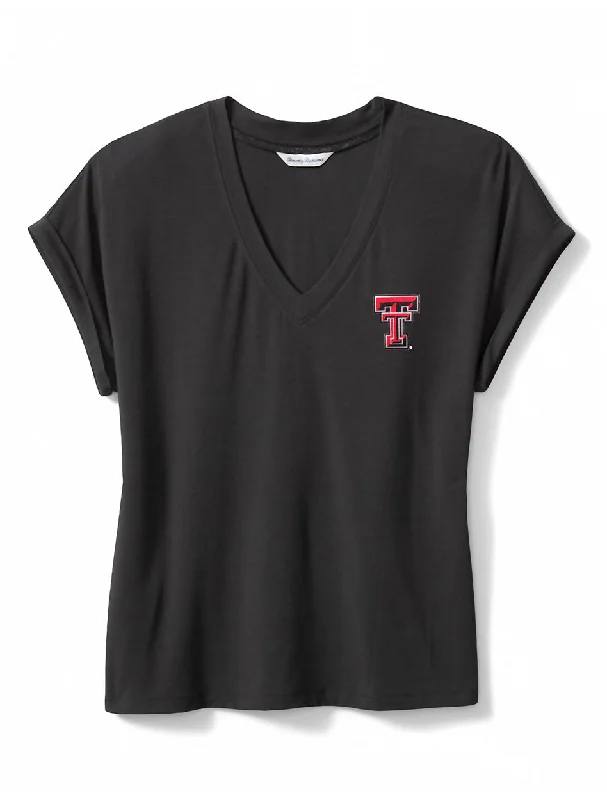 Tommy Bahama Texas Tech ""Kauai"" Jersey V-Neck T-Shirt