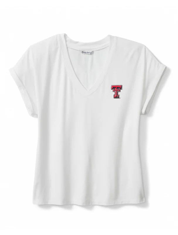 Tommy Bahama Texas Tech ""Kauai"" Jersey V-Neck T-Shirt