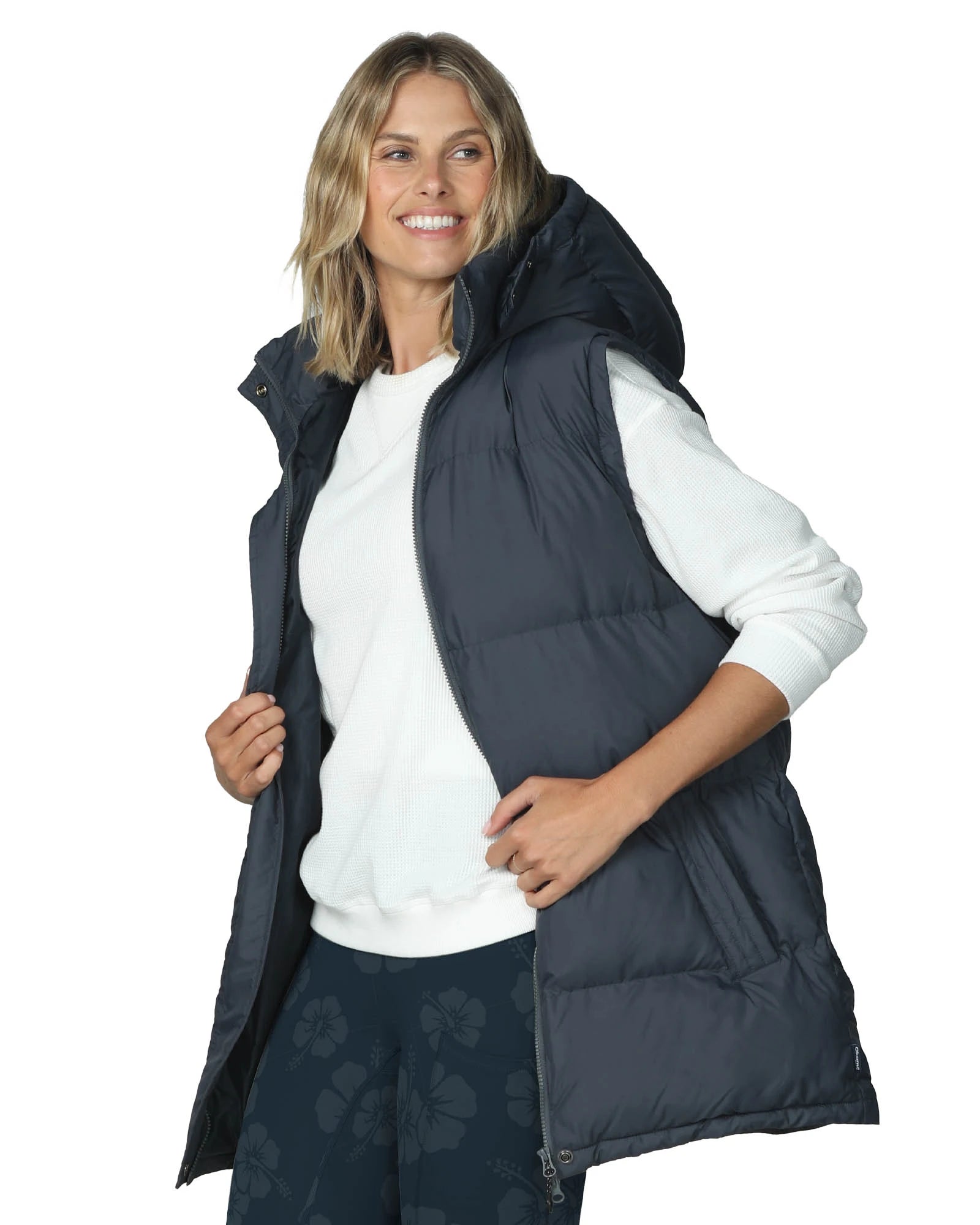 Womens - Vest - Sideline Puffer Vest - Navy