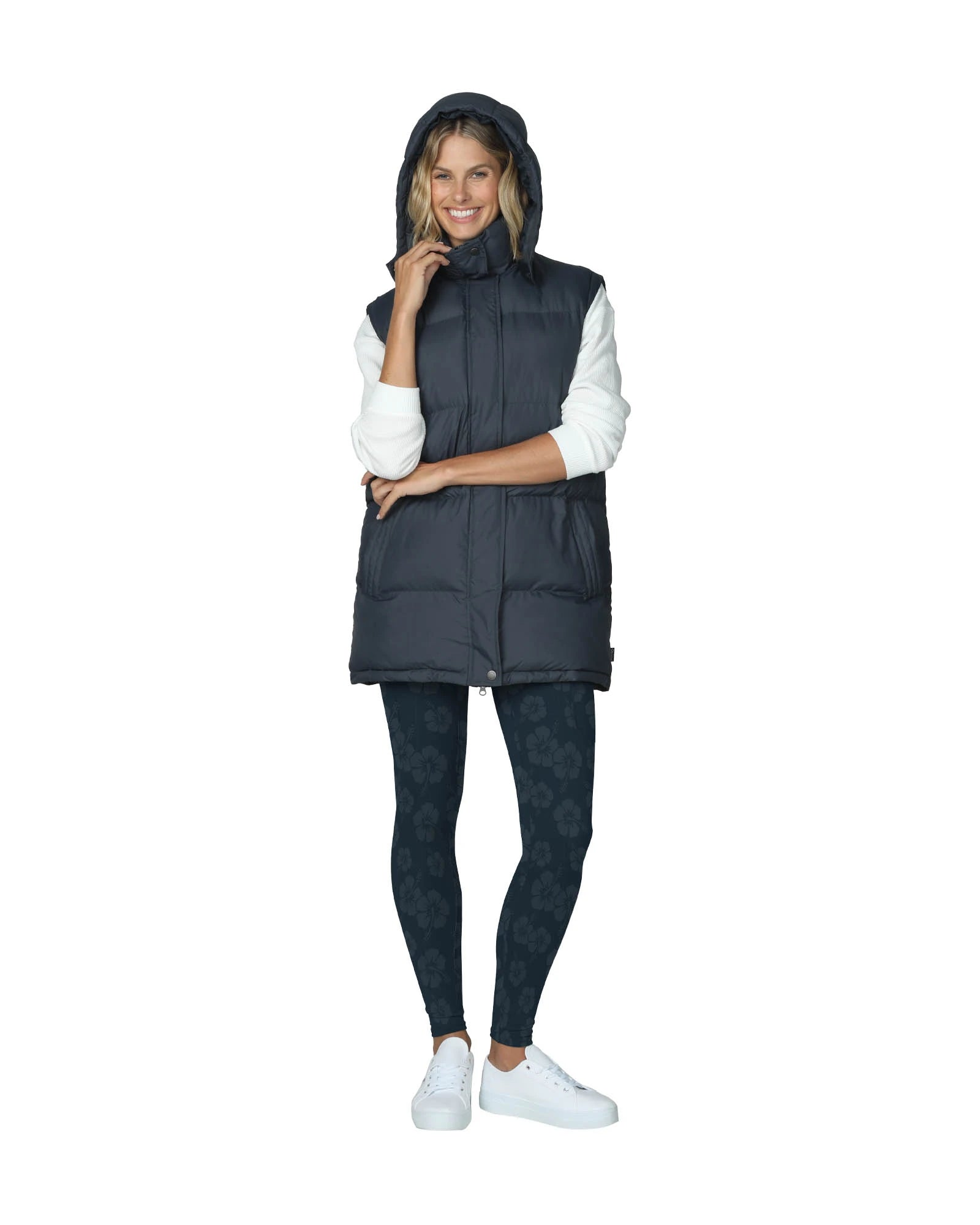 Womens - Vest - Sideline Puffer Vest - Navy