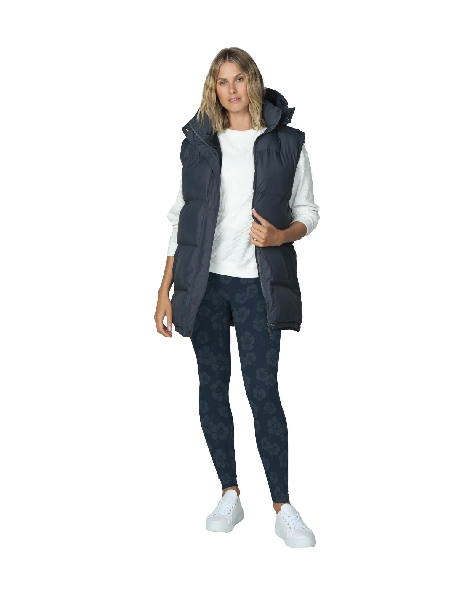 Womens - Vest - Sideline Puffer Vest - Navy