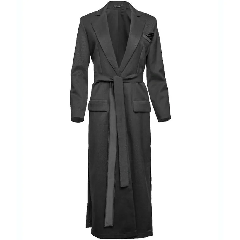 GREY MAXI-COAT ""BAHIRA""