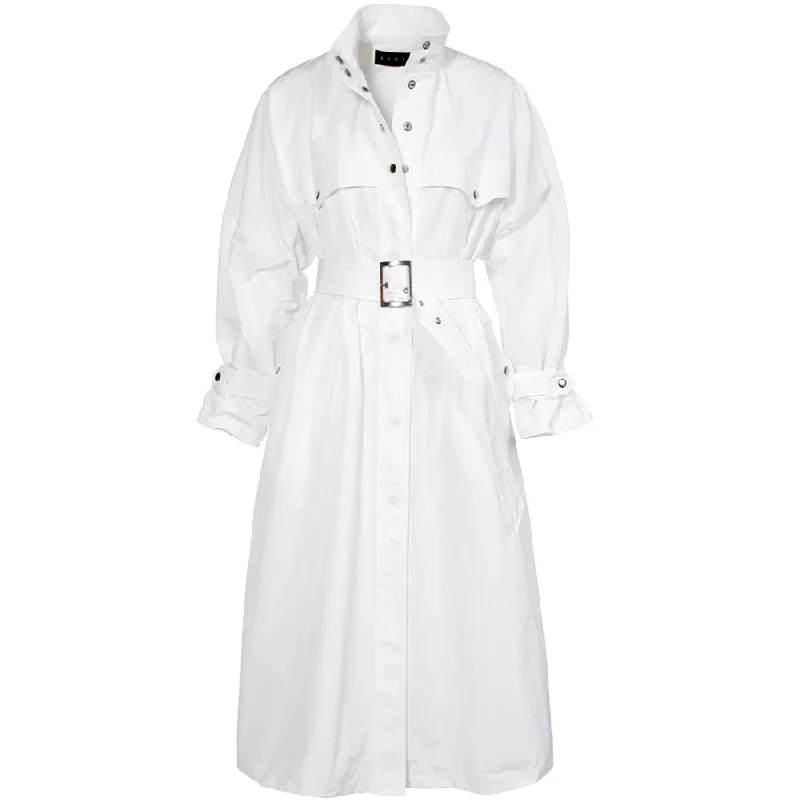 BELTED TRENCH-COAT ""VANDA"" IN WHITE